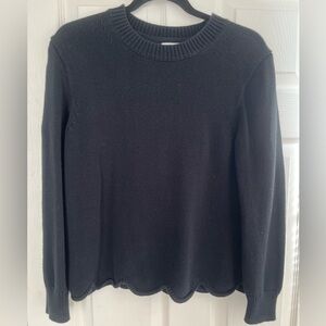 J. Crew Dark Gray Ribbed Sweater